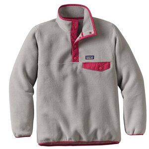 Patagonia Lightweight Synchilla SnapT Pullover Girls Medium Drifter Grey Outdoor